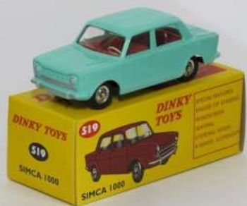 Simca 1000 (519) Atlas reproduced 'Dinky' – diecast model