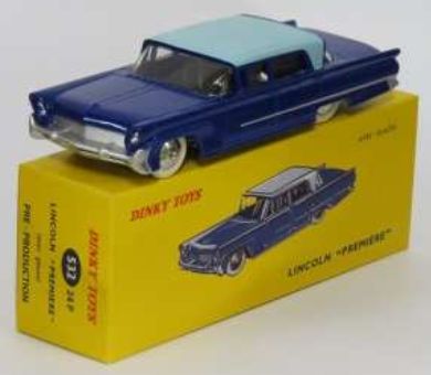 Lincoln Premiere (532 24P) Atlas reproduced 'Dinky' – diecast model