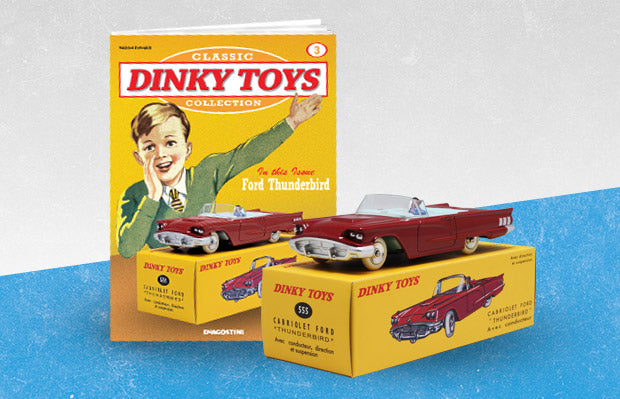 Ford Thunderbird Convertible-(555) Atlas reproduced 'Dinky' – diecast model