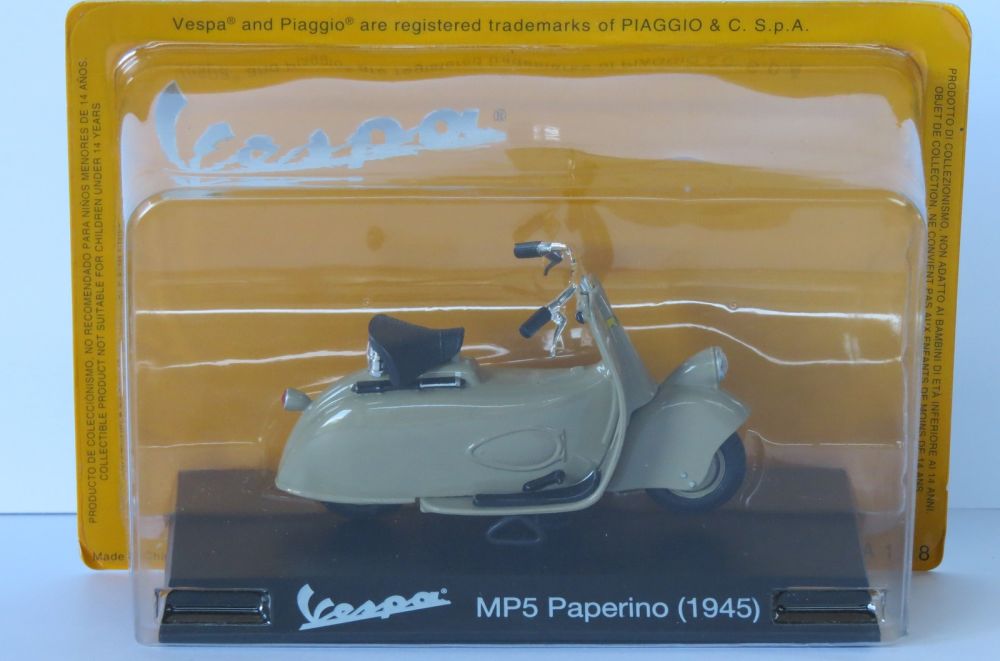 Vespa MP5 PAPERINO - 1945 Vespa Collection in 1:18 1:18 – diecast model