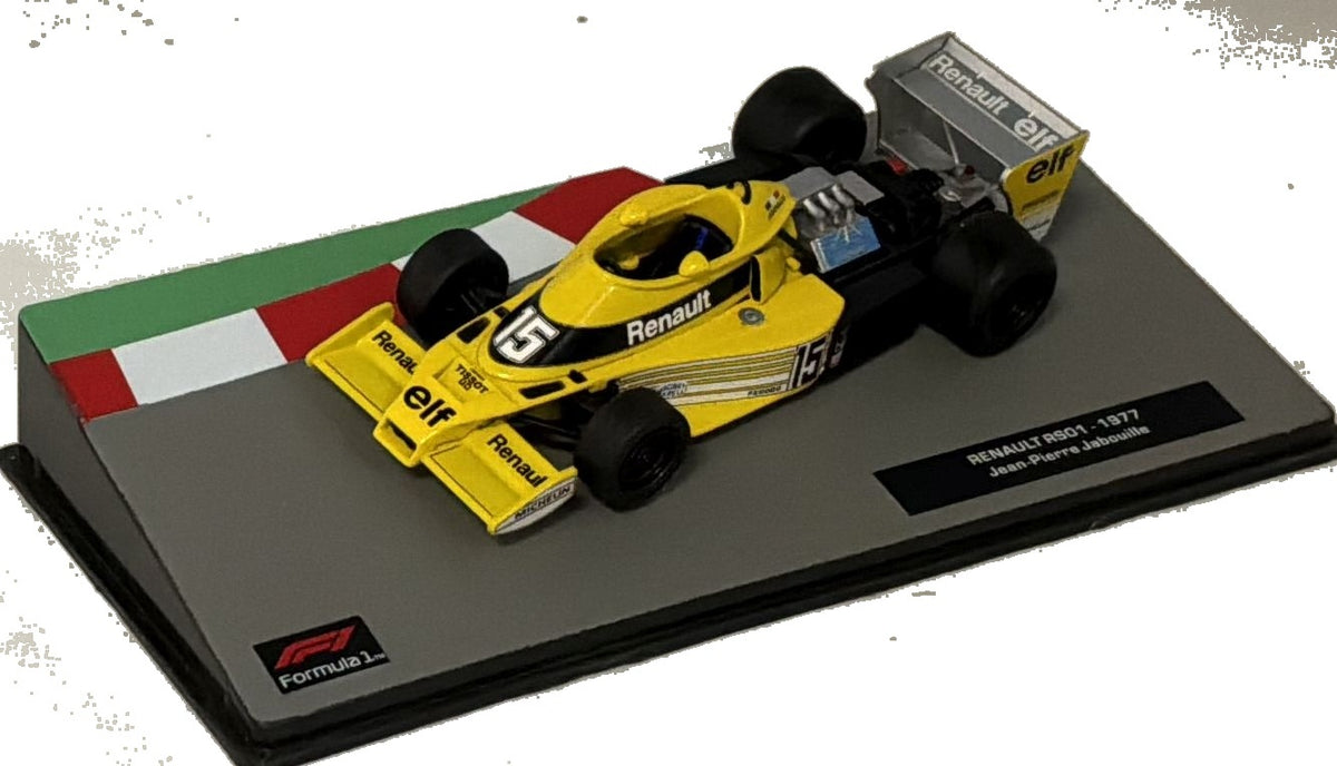 Renault RS01 - 1977 Jean Pierre Jabouille F1 Collection - Cased 1:43 – diecast model