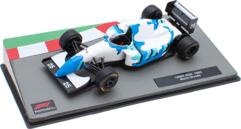 Ligier JS39 - 1993 Martin Brundle F1 Collection - Cased 1:43 – diecast model