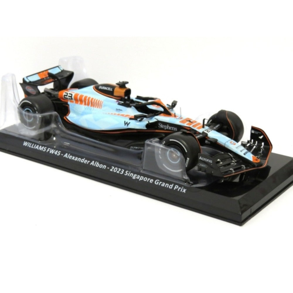 Available to Order – Williams Fw45 Alexander Albon 2023 - Singapore Grand Prix F1 - Blister Packaging 1:24 Model (MAGMX102)