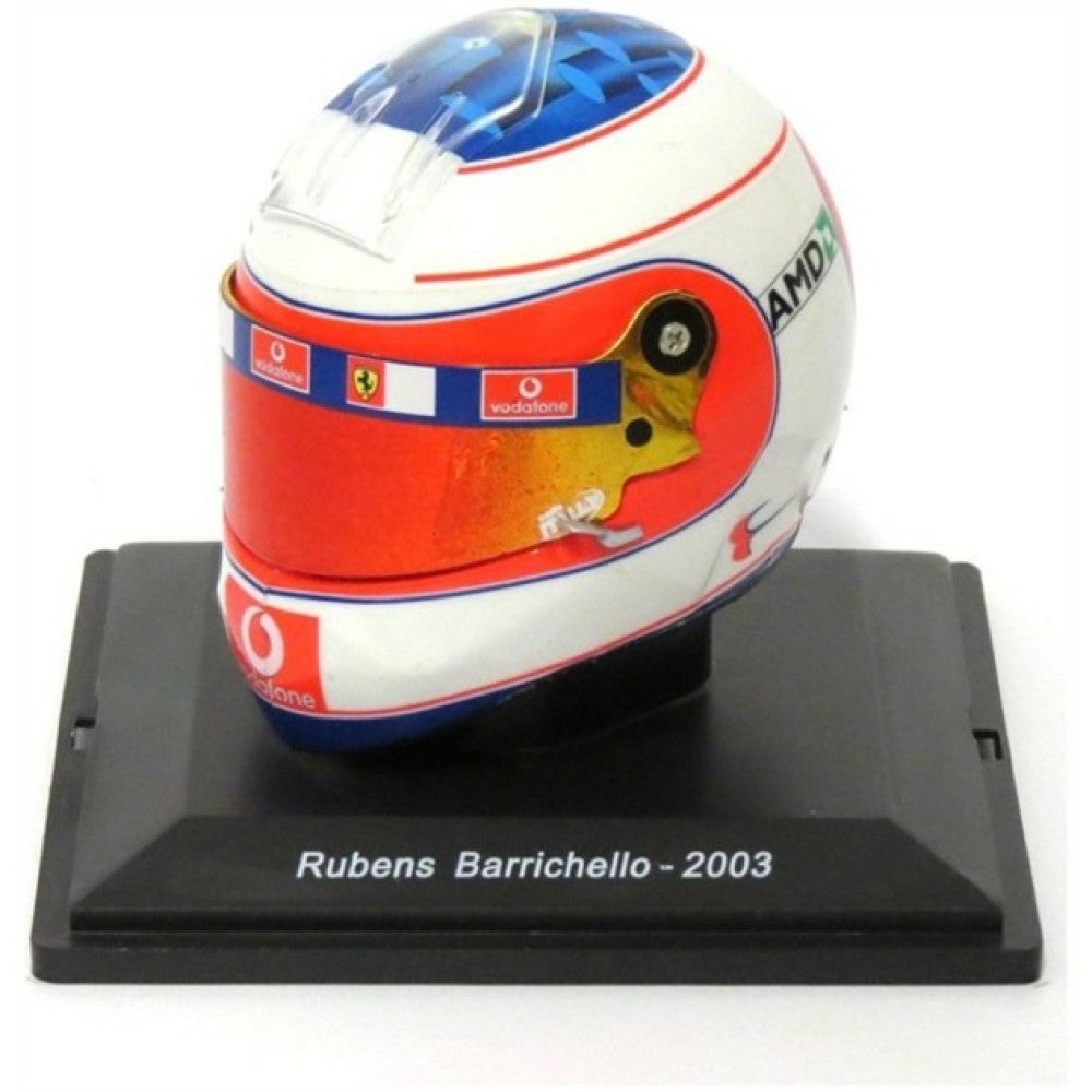 Available To Order – MAGPV15 - 1:5 RUBENS BARRICHELLO - 2003 FERRARI F1 HELMET COLLECTION BASEMENT Model (MAGPV15)