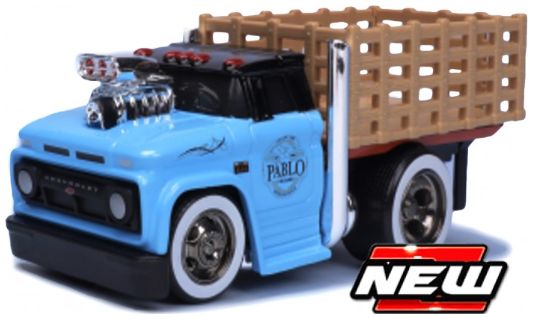 Available to Order – Chevrolet C60 Skatebed 1966 - Blue "Pablo" 1:64 (MAI 11617)