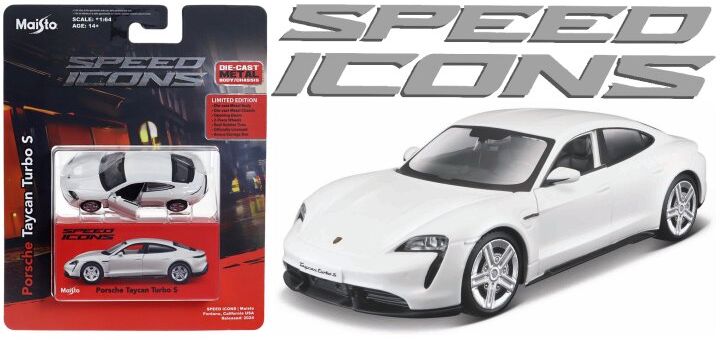 Available to Order – Porsche Taycan Turbo S White 1:64 (MAI 15708W)