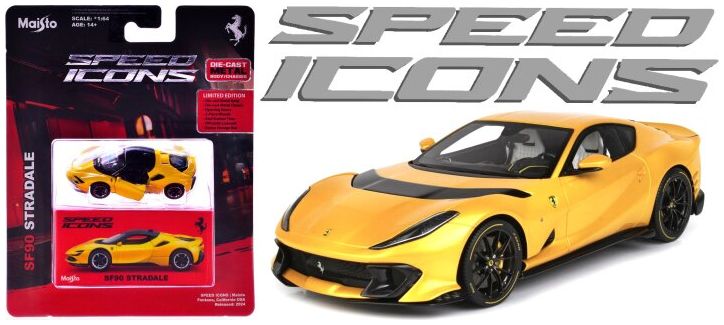 Available to Order – Ferrari 812 Competizione Yellow 1:64 (MAI 15709Y)