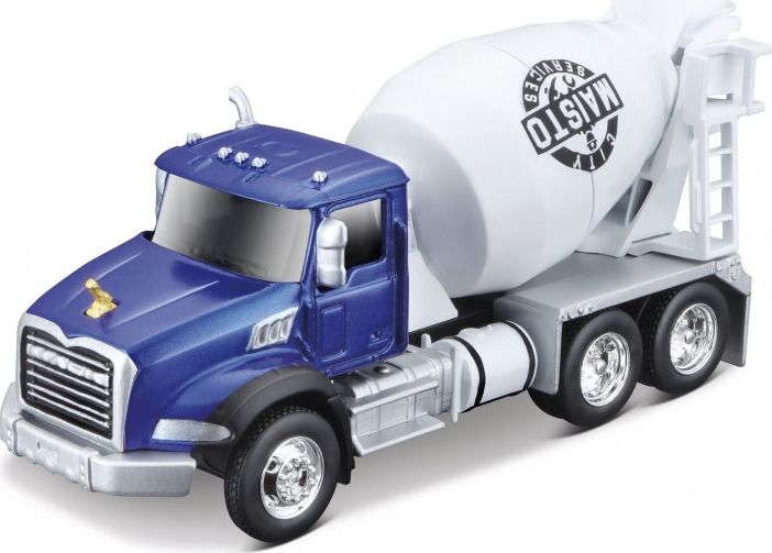 Available to Order – Mack Cement Mixer Met. Blue & White 4.5" (MAI 21239-1)