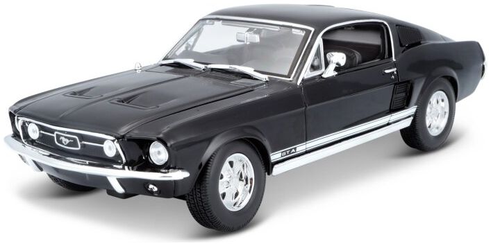 Available To Order – Ford Mustang Gta Fastback 1967 - Black 1:18 Maisto Model (MAI 31166K)