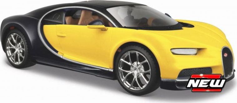 Available To Order – Bugatti Chiron 2018 Yellow/Black 1:24 Maisto Model (MAI 31514Y)