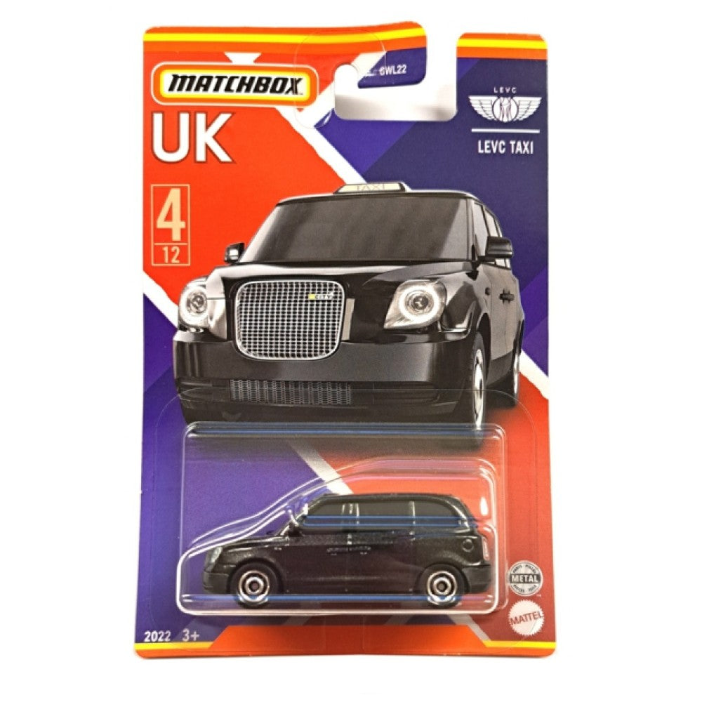 THIS ITEM IS AVAILABLE TO ORDER - MATCHBOX MATGWL22-HFH59 1:64 BEST OF UK LEVC TAXI 4/12