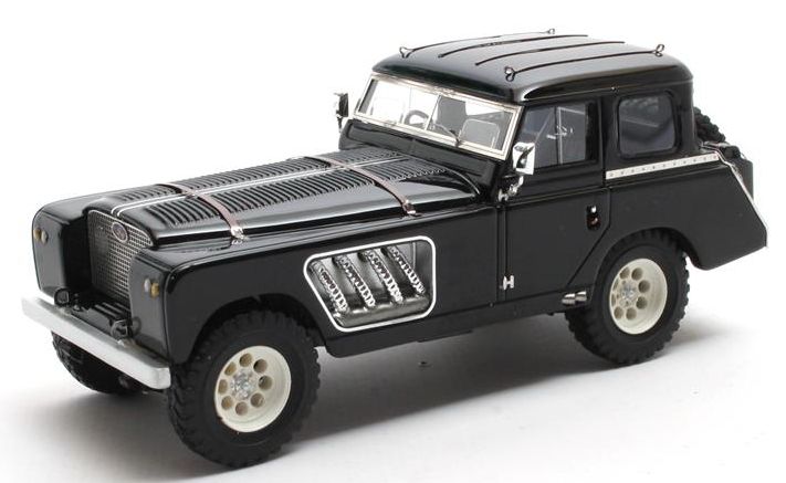 Available to Order – Landrover 109 Bell Aurens Longnose Black 1:43 Matrix Model (MAX 51208-014)