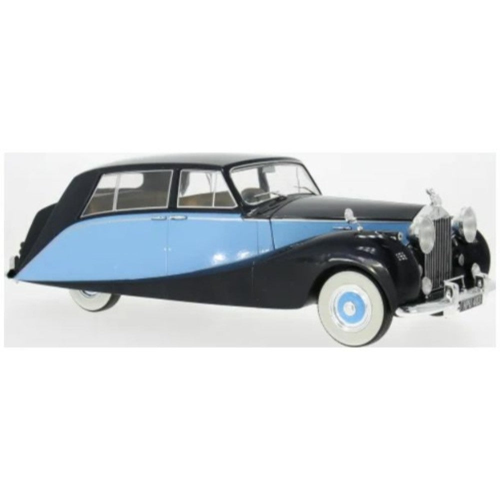 Pre-Order - 1:18 MCG Rolls Royce Silver Wraith Empress By Hooper Black/Blue 1956 MCG18051 Stocks Due Jul / Aug
