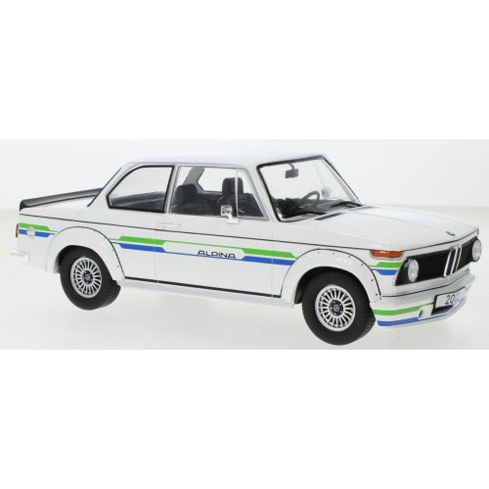 Available To Order – BMW 2002 Alpina White 1973 1:18 MCG Model (MCG18409)