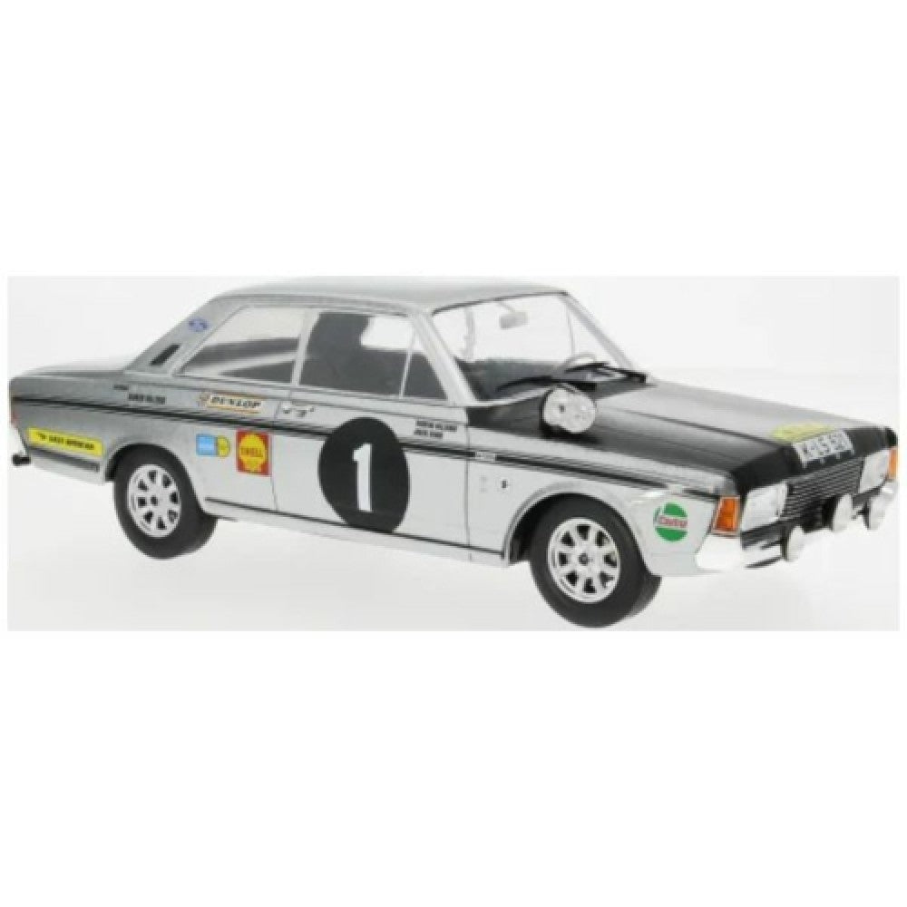 Pre-Order - 1:18 MCG Ford 20M Rs (P7B) Rally Wm - East African Safari Rally 1969 No.1 Hillyar/Aird MCG18486R Stocks Due Jul / Aug