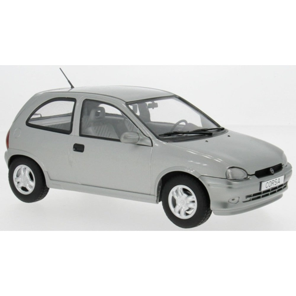 Pre-Order - 1:18 MCG Opel Corsa B GSi Silver - LHD MCG18515 Stocks Due Feb / Mar 2026