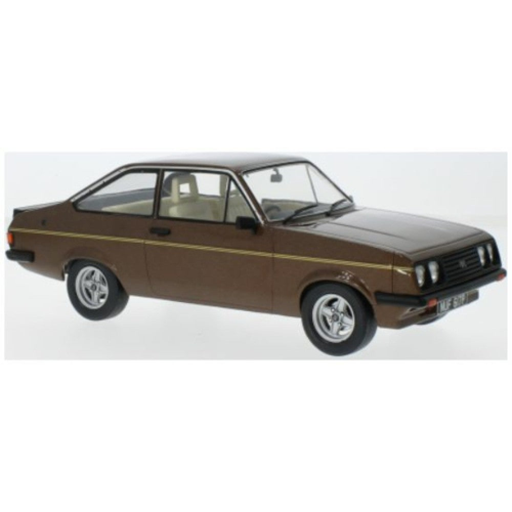 THIS ITEM IS AVAILABLE TO ORDER FROM OUR SUPPLIER - 1:18 MCG MCG18530 FORD ESCORT MK II RS 2000 RHD - DARK BROWN METALLIC- NUF 617P - HF JR.