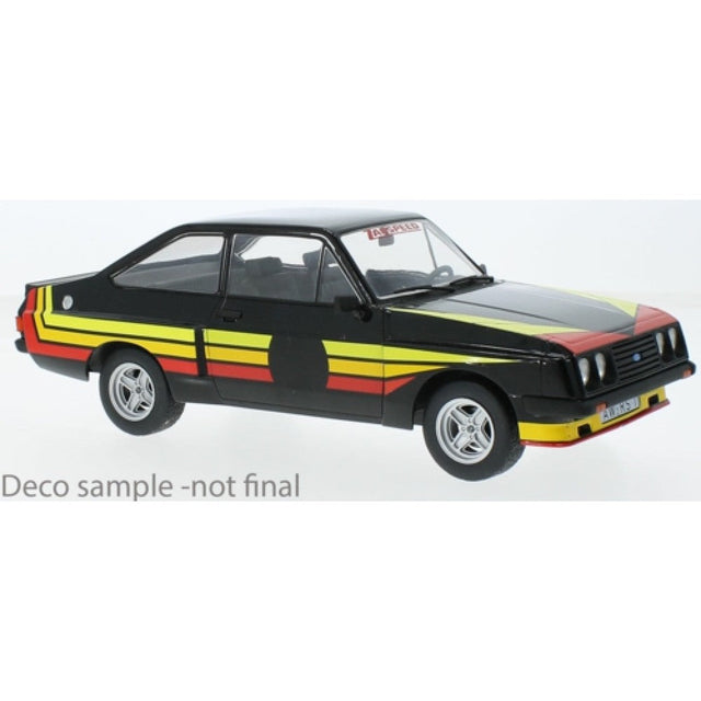 Available To Order – Ford Escort MK II RS 2000 X-Pack Black / with Zakspeed Decals 1:18 MCG Model Car (MCG18531)