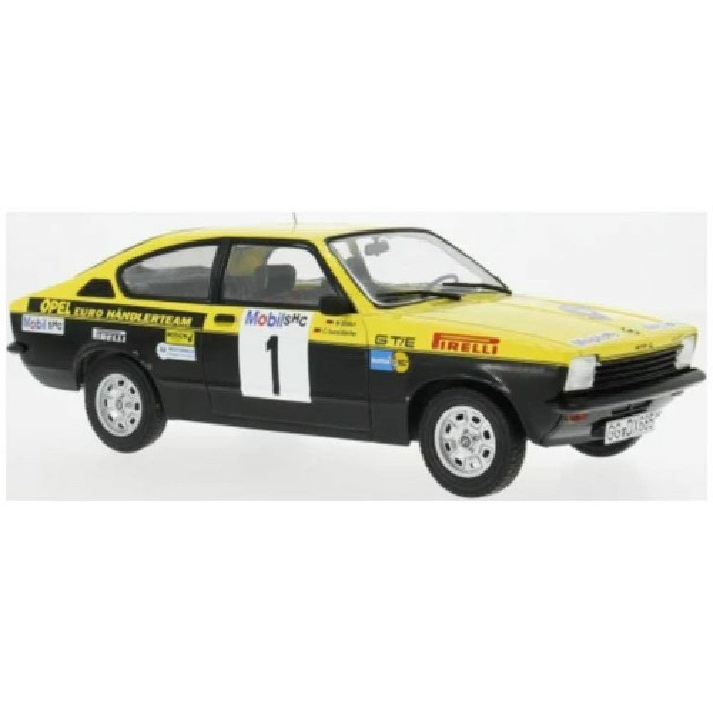 Pre-Order - 1:18 MCG Opel Kadett C Coupe GTE- Westfalen-Lippe Rallye 1977 No.1 Rohrl/Geistdorfer MCG18651R Stocks Due Jul / Aug