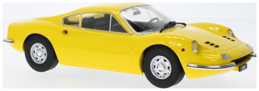Available To Order – Ferrari Dino 246 GT Yellow 1969 1:18 MCG Model (MCG 18168)