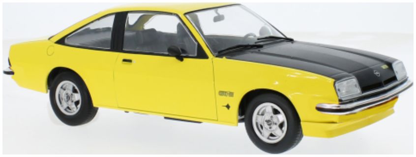 Opel Manta B GT/E Coupe Yellow 1975 1:18 MCG Model