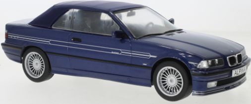 Available To Order – BMW Alpina B3 3.2 Cabriolet Metallic Blue 1996 1:18 MCG Model (MCG 18320)