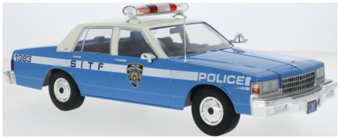 Available to Order – Chevrolet Caprice NYPD New York Police Department 1987 1:18 (MCG 18360)