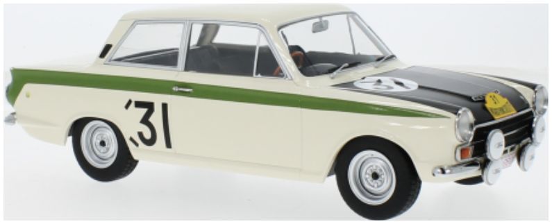 Available to Order – Lotus Cortina MK I #31 Marathon de la Route J.Ickx/G.Staepelaere (RHD) 1:18 (MCG 18436)