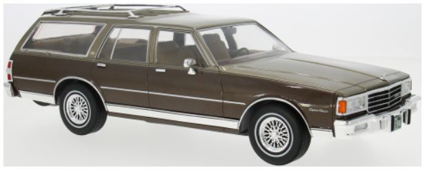 Available To Order – Chevrolet Caprice Estate Wagon Beige 1985 1:18 MCG Model (MCG 18476)