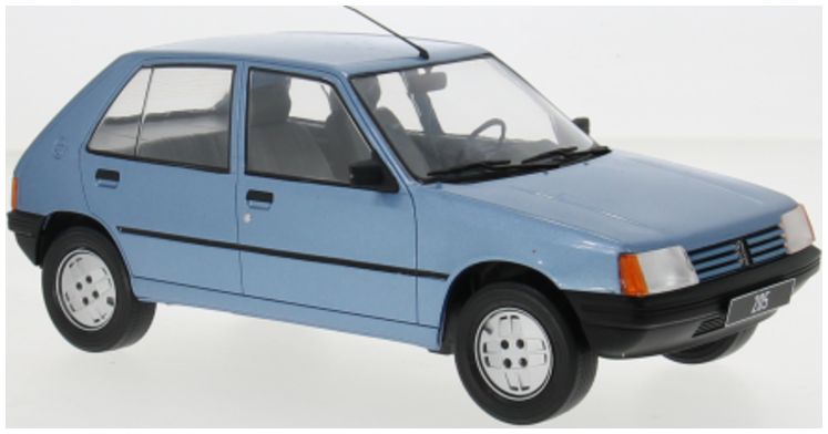 Available to Order – Peugeot 205 1984 Light Blue Metallic 1:18 (MCG 18491)