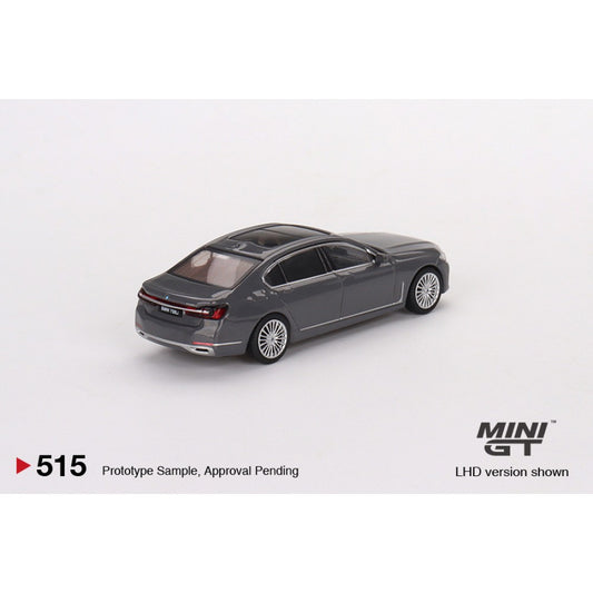 BMW 750Li xDrive Bernina Grey Amber Effect (RHD) 1:64 Mini GT Model Car (MGT00515-R)