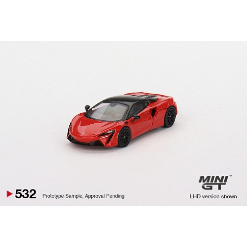 1:64 MINI GT MGT00532-L MCLAREN ARTURA VERMILLION RED 2023 (LHD)