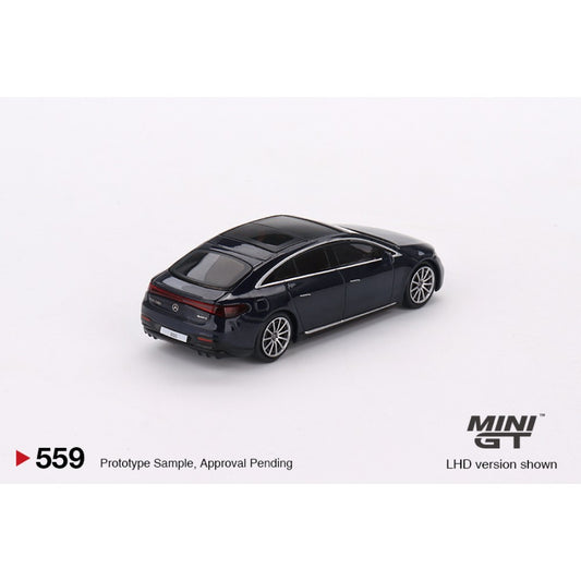 Mercedes-Benz Eqs 580 4MATIC Nautical Blue Metallic (LHD) 1:64 Mini GT (MGT00559-L)