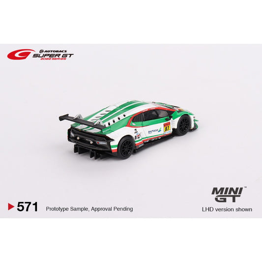 Lamborghini Huracán GT3 EVO No.87 Jloc 2022 Super GT Series Japan Exclusive 1:64 Mini GT Model Car (MGT00571-L)