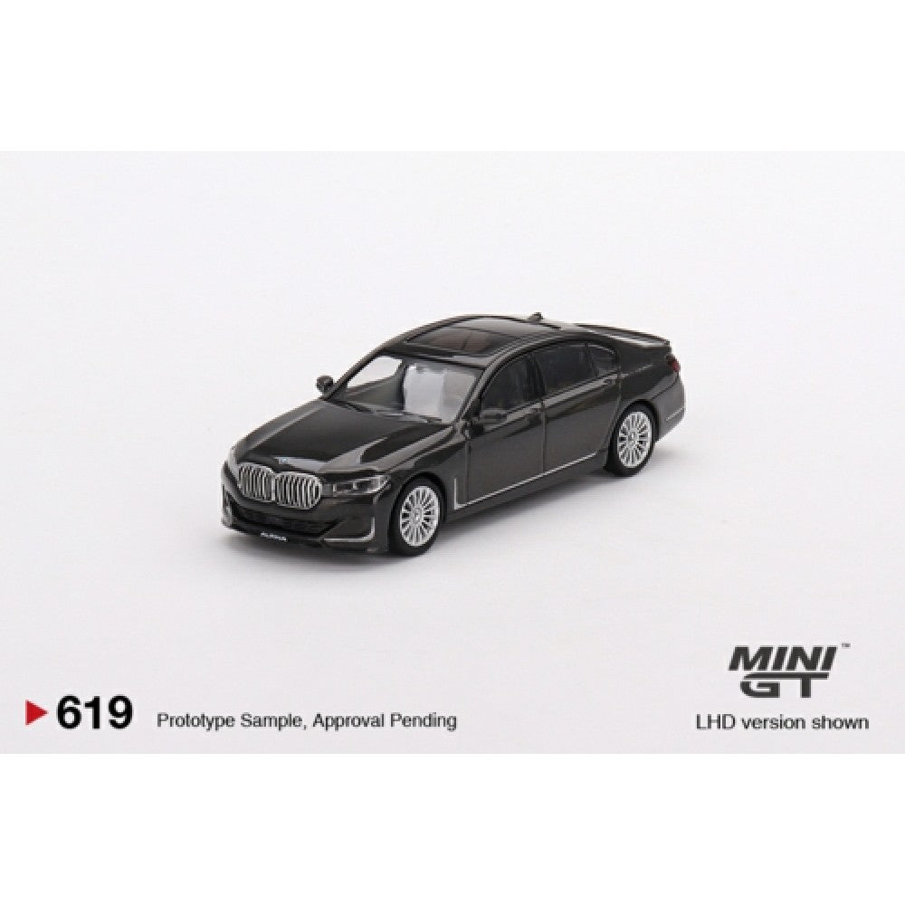 1:64 MINI GT MGT00619-L BMW ALPINA B7 XDRIVE DRAVIT GREY METALLIC (LHD)