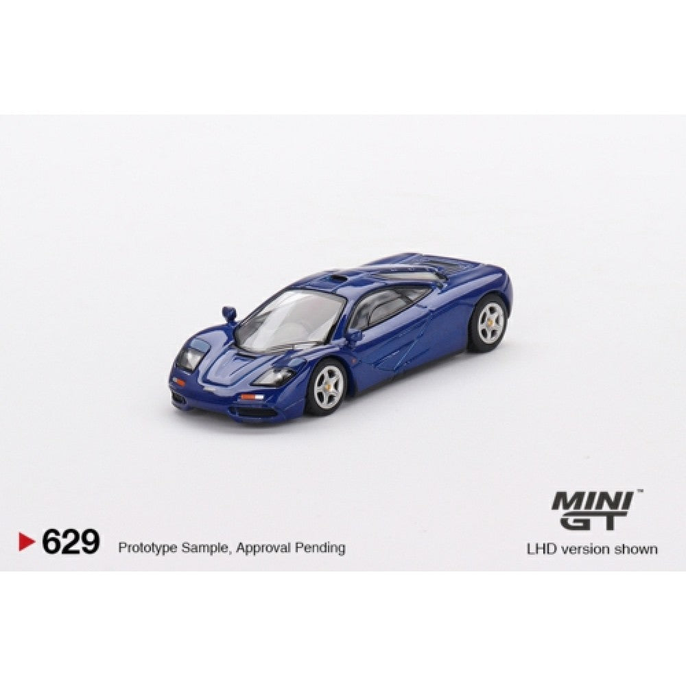 Available to Order from Supplier – 1:64 MINI GT Mclaren F1 Cobalt Blue (LHD) MGT00629-L