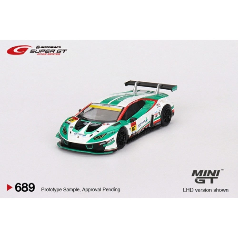 1:64 MINI GT MGT00689-L LAMBORGHINI HURACAN GT3 EVO NO.87 BAMBOO AIRWAYS LAMBORGHINI GT3 JLOC 2023 SUPER GT SERIES (JAPANESE EXCLUSIVE)