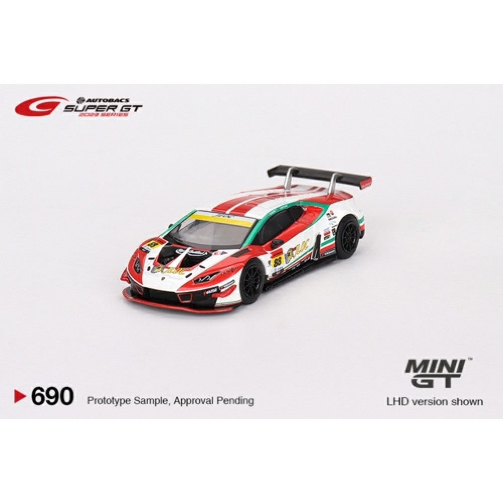 Available to Order from Supplier - 1:64 MINI GT Lamborghini Huracan GT3 Evo No.88 JLOC Lamborghini Gt3 Jloc 2023 Super GT Series (Japanese Exclusive) MGT00690-L