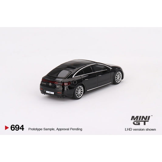 Mercedes-Benz Eqs 580 4MATIC Black (RHD) 1:64 Mini GT Model Car (MGT00694-R)