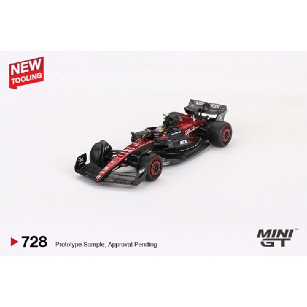 Available to Order from Supplier – 1:64 MINI GT Alfa Romeo C43 No.24 Zhou Guanyu 2023 F1 Australian Gp MGT00728-L