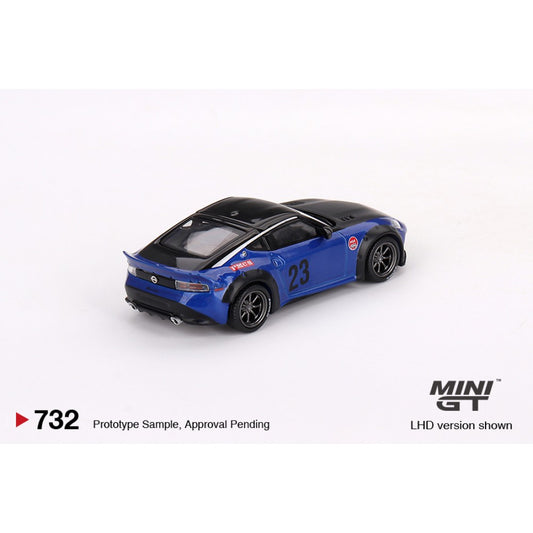Nissan Z LB Nation Works Seiran Blue (RHD) 1:64 Mini GT (MGT00732-R)