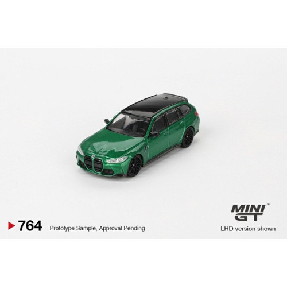 1:64 MINI GT MGT00764-L BMW M3 COMPETITION TOURING ISLE OF MAN GREEN METALLIC (LHD)