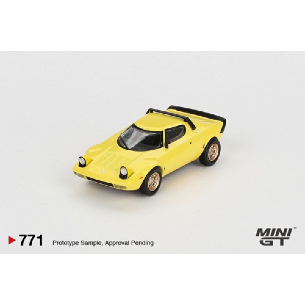 1:64 MINI GT MGT00771-L LANCIA STRATOS HF STRADALE GIALLO FLY (LHD)