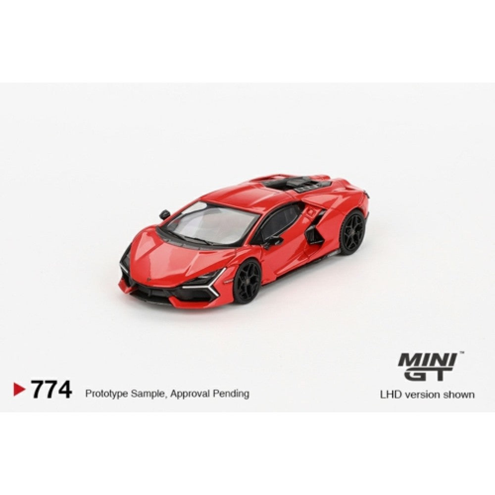 Available to Order from Supplier – 1:64 MINI GT Lamborghini Revuelto Arancio Dac Lucido (LHD) MGT00774-L