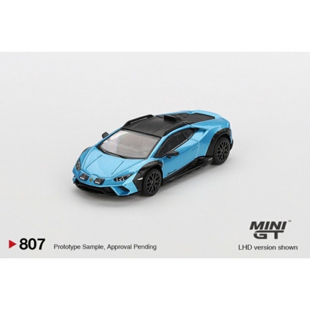 1:64 MINI GT MGT00807-R LAMBORGHINI HURACAN STERRATO BLU AEGIR (RHD)