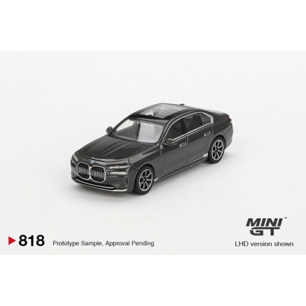 1:64 MINI GT MGT00818-L BMW I7 XDRIVE60 DRAVIT GREY (LHD)