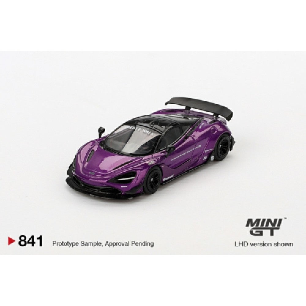 1:64 MINI GT MGT00841-BL MCLAREN 720S LB WORKS PURPLE (LHD) BLISTER PACKAGING