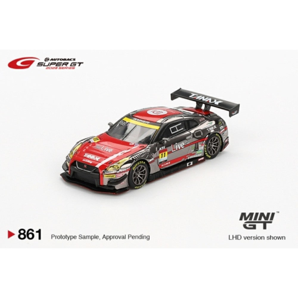 1:64 MINI GT MGT00861-BL NISSAN GT-4 NISMO GT3 NO.11 GAINER TANAX GT-4 GAINER 2023 SUPER GT SERIES - BLISTER PACKAGING
