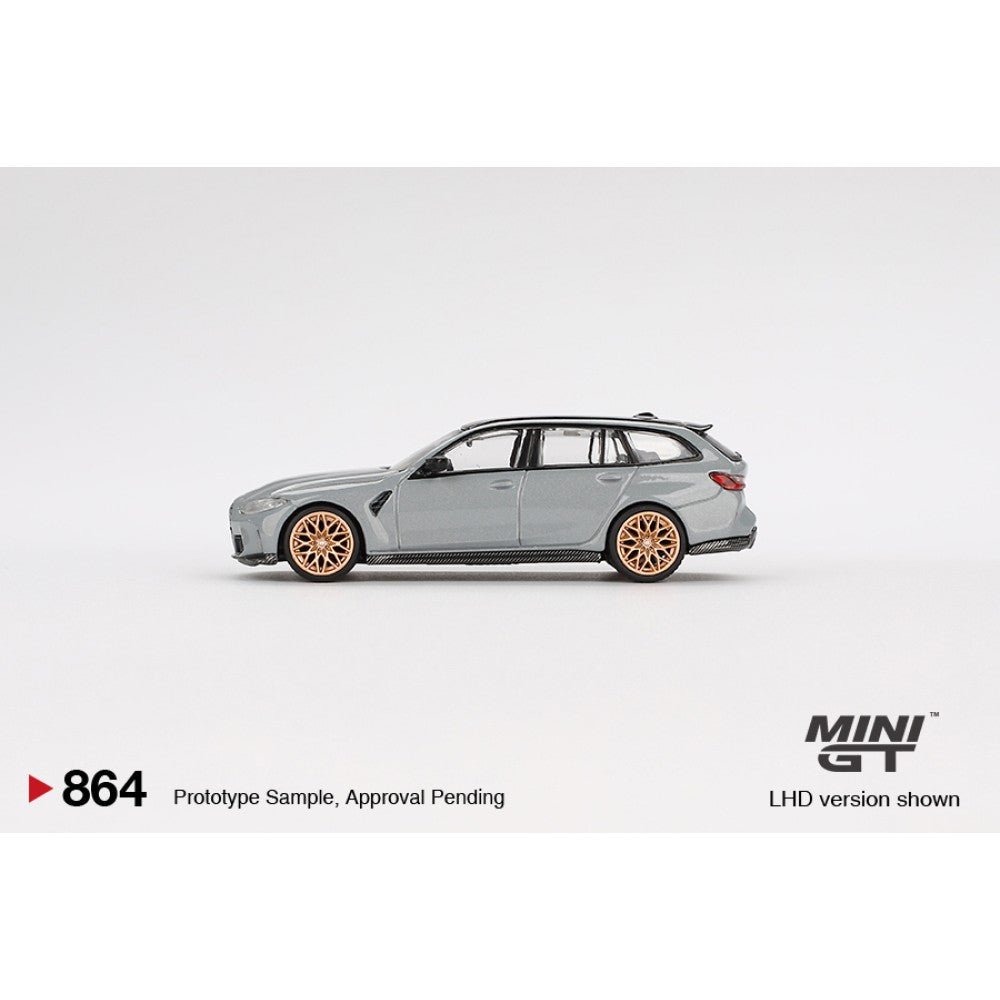 BMW M3 Competition Touring Brooklyn Grey (LHD) Blister Packaging 1:64 Mini GT Model Car (MGT00864-BL)