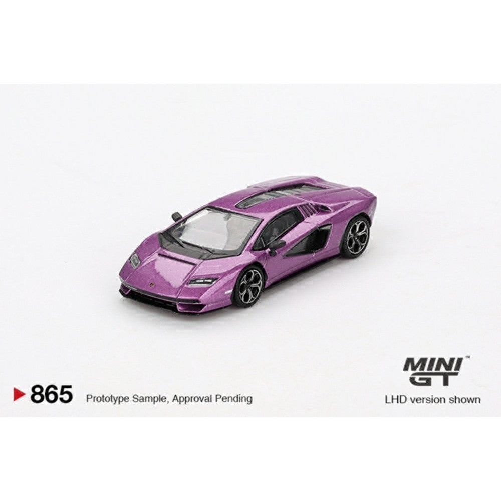 Available to Order from Supplier – 1:64 MINI GT Lamborghini Countach Lpi 800-4 Viola 30Th (LHD) Blister Packaging MGT00865-BL